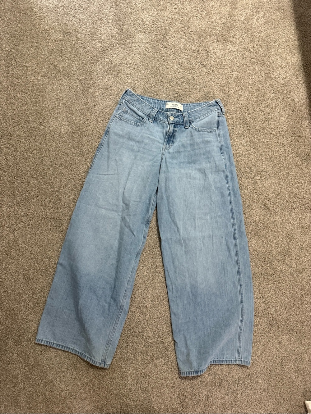 Hollister Light Blue Wide-Leg Jeans